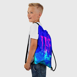 Рюкзак-мешок Monster energy дым неоновый, цвет: 3D-принт — фото 2