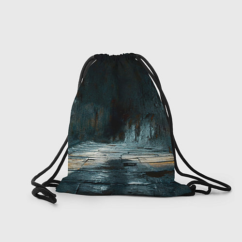 Мешок для обуви Боксерская груша на черном / 3D-принт – фото 2