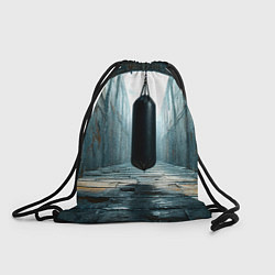 Мешок для обуви Боксерская груша на черном