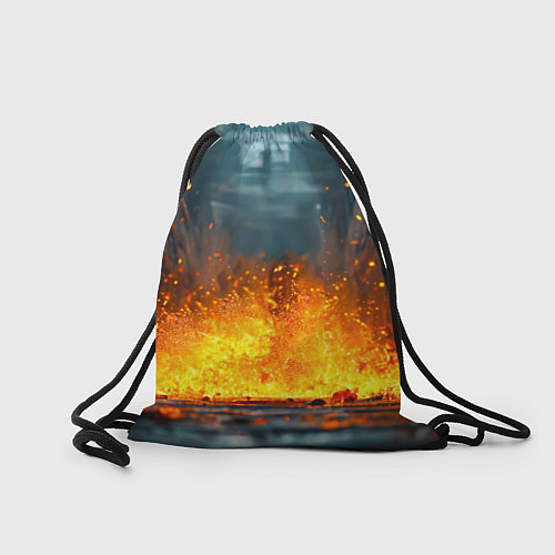 Мешок для обуви Боксерская груша в огне / 3D-принт – фото 2