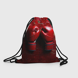 Мешок для обуви Бойцовские перчатки на красном