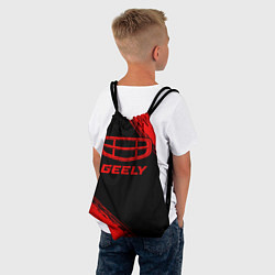 Рюкзак-мешок Geely - red gradient, цвет: 3D-принт — фото 2