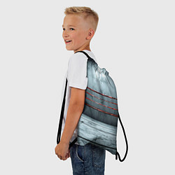 Рюкзак-мешок Серый ринг, цвет: 3D-принт — фото 2