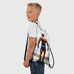 Рюкзак-мешок Греко-римский борец, цвет: 3D-принт — фото 2