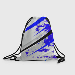 Рюкзак-мешок Color white blue, цвет: 3D-принт