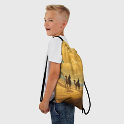 Рюкзак-мешок В пустыне на верблюдах, цвет: 3D-принт — фото 2