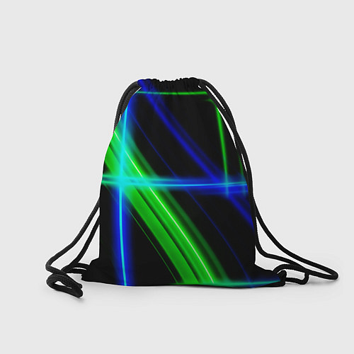 Мешок для обуви Color blue black green / 3D-принт – фото 2