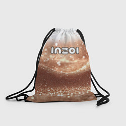 Рюкзак-мешок Inzoi логотип на песочном фоне, цвет: 3D-принт