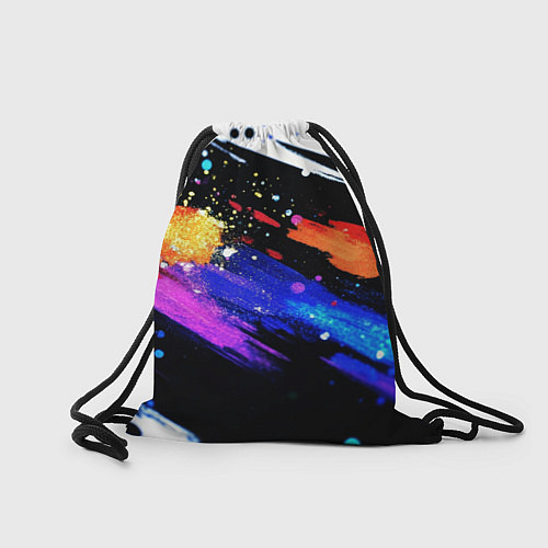 Мешок для обуви Разноцветные блестящие кляксы - текстура / 3D-принт – фото 2