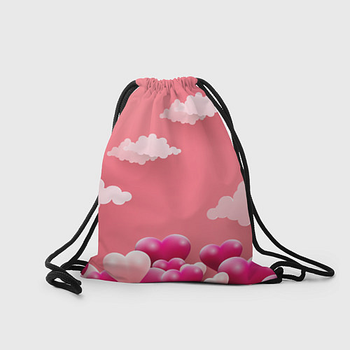 Мешок для обуви Inzoi сердечки и облака / 3D-принт – фото 2