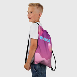 Рюкзак-мешок Inzoi сердечки и облака, цвет: 3D-принт — фото 2