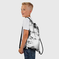 Рюкзак-мешок Color black and white, цвет: 3D-принт — фото 2