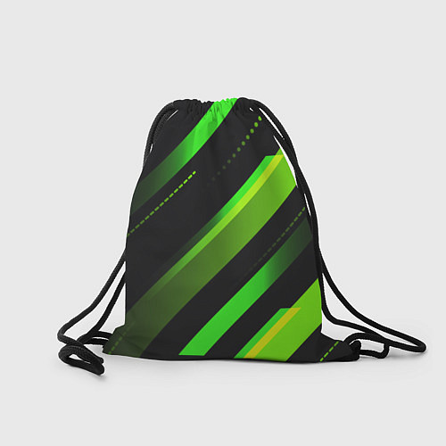Мешок для обуви Color black green / 3D-принт – фото 2