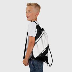 Рюкзак-мешок Color black white, цвет: 3D-принт — фото 2