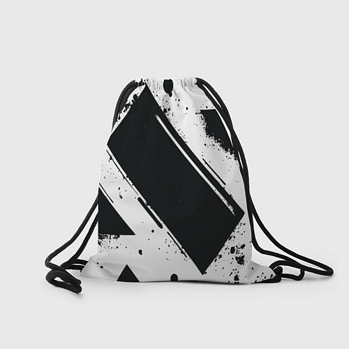 Мешок для обуви Color black white / 3D-принт – фото 2