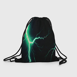 Рюкзак-мешок Lightning turquoise, цвет: 3D-принт