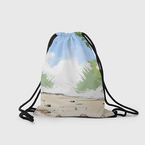 Мешок для обуви Злой медведь со звездой СССР / 3D-принт – фото 2