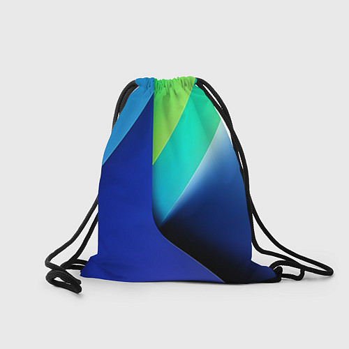 Мешок для обуви Color blue green / 3D-принт – фото 2