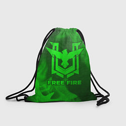 Рюкзак-мешок Free Fire - green gradient, цвет: 3D-принт