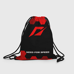 Рюкзак-мешок Need for Speed - red gradient по-центру, цвет: 3D-принт