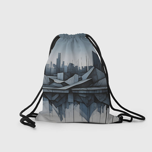 Мешок для обуви Небоскребы и скалы / 3D-принт – фото 2