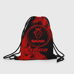 Рюкзак-мешок Saab - red gradient, цвет: 3D-принт
