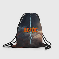 Рюкзак-мешок ACDC логотип группы с молнией, цвет: 3D-принт