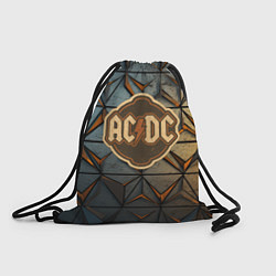 Рюкзак-мешок ACDC винтажный логотип, цвет: 3D-принт