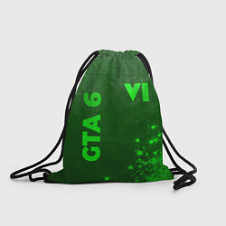 Рюкзак-мешок GTA 6 - green gradient вертикально, цвет: 3D-принт