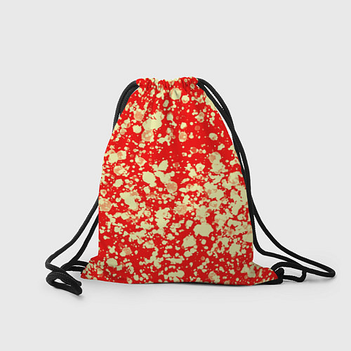 Мешок для обуви Пятнистый красно-жёлтый / 3D-принт – фото 2