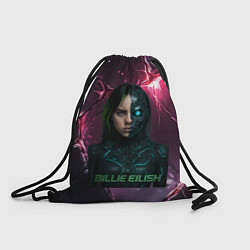 Рюкзак-мешок Билли Айлиш в стиле киберпанк, цвет: 3D-принт