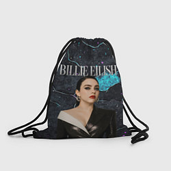 Рюкзак-мешок Билли Айлиш в деловом костюме, цвет: 3D-принт