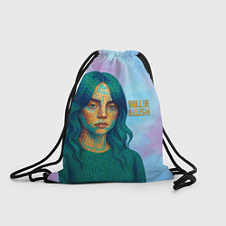 Рюкзак-мешок Билли Айлиш из мозаики, цвет: 3D-принт