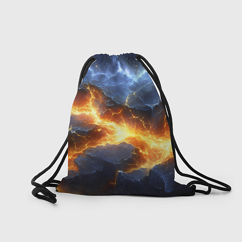 Мешок для обуви Bones на фоне разломных плит / 3D-принт – фото 2