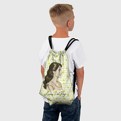 Рюкзак-мешок Lana Del Rey в ретро стиле, цвет: 3D-принт — фото 2