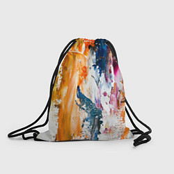 Рюкзак-мешок Разноцветные мазки кисти на палитре художника, цвет: 3D-принт