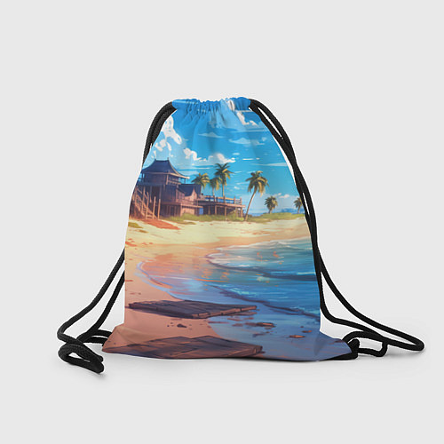 Мешок для обуви Дандадан Сиратори Айра с ракушкой в руках / 3D-принт – фото 2