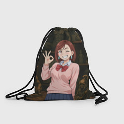 Рюкзак-мешок Сиратори Айра - знак ок, цвет: 3D-принт