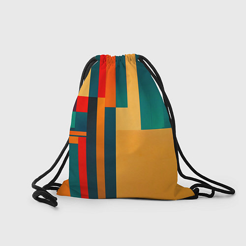 Мешок для обуви Спорткар ретрофутуризм поп-арт 1970-е / 3D-принт – фото 2