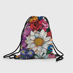Мешок для обуви Крупные цветы