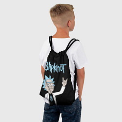 Рюкзак-мешок Slipknot и Рик Санчес из Рик и Морти, цвет: 3D-принт — фото 2