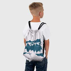 Рюкзак-мешок Лес и озеро, цвет: 3D-принт — фото 2