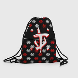 Рюкзак-мешок Doom winter pattern steel, цвет: 3D-принт