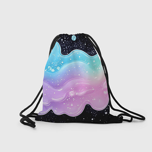 Мешок для обуви Менеджер капибара в кружке в стикерах / 3D-принт – фото 2