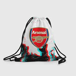 Рюкзак-мешок Arsenal огонь глитч, цвет: 3D-принт