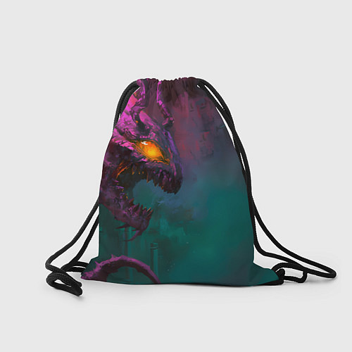 Мешок для обуви Цири и чудовище смотрят друг на друга / 3D-принт – фото 2