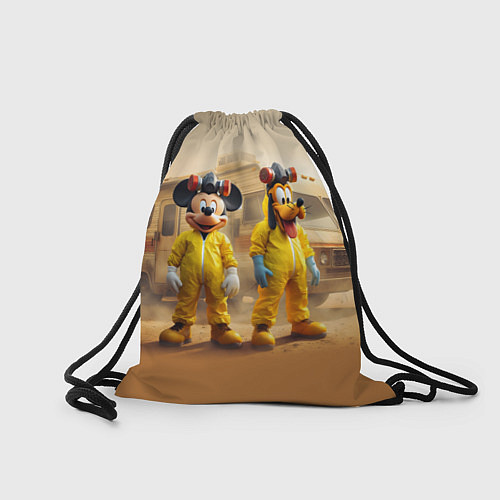 Мешок для обуви Mickey and Pluto - Breaking bad soap opera / 3D-принт – фото 2