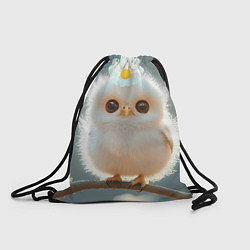 Рюкзак-мешок Милый цыпленок с цветочком на лбу, цвет: 3D-принт