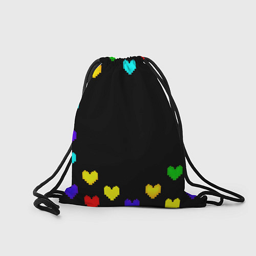 Мешок для обуви Ливерпуль пиксельные сердца / 3D-принт – фото 2