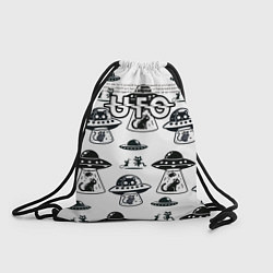 Рюкзак-мешок UFO и котики, цвет: 3D-принт